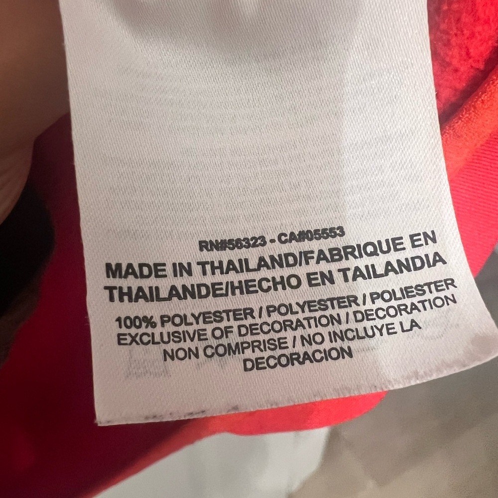 Nike Vibrant Red Hoodie with Black Logo - Picture 7 of 7